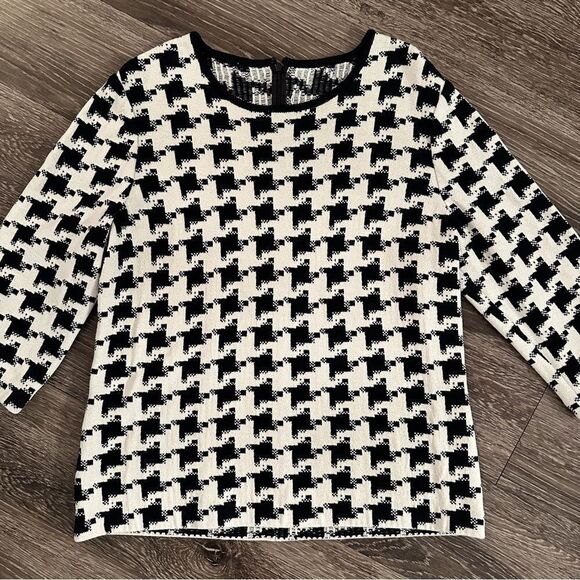 St John Houndstooth Sweater New - Picture 3 of 11